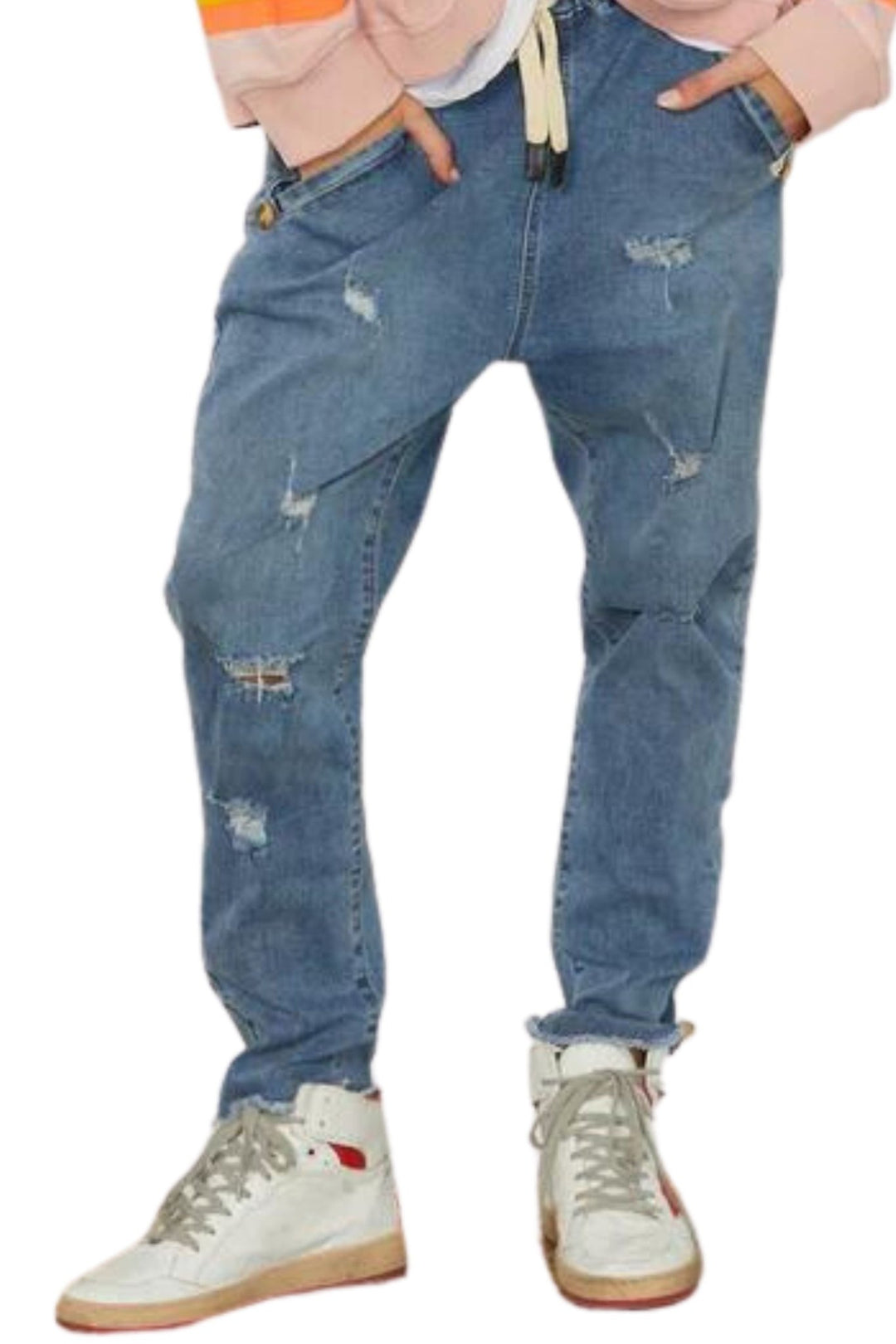 Distressed Jean with button detail - Since I Found You
