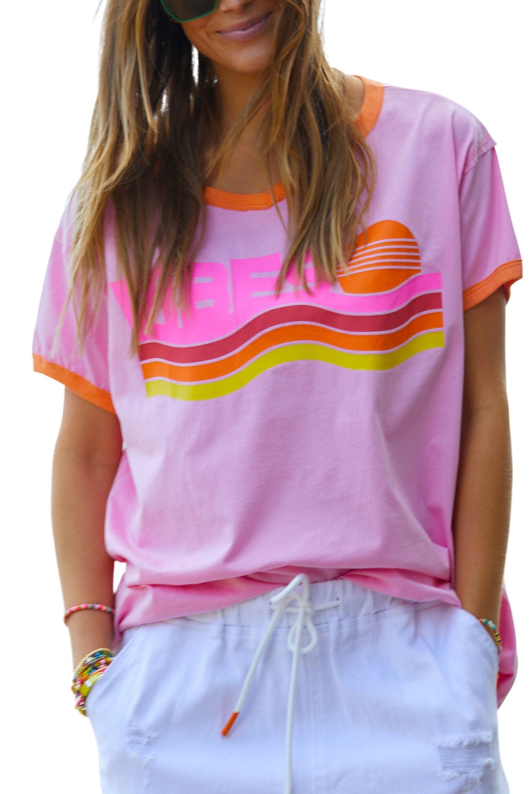 Retro Vibes Pink T Shirt - Since I Found You