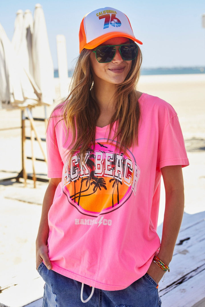 Back Beach tee Pink - Since I Found You