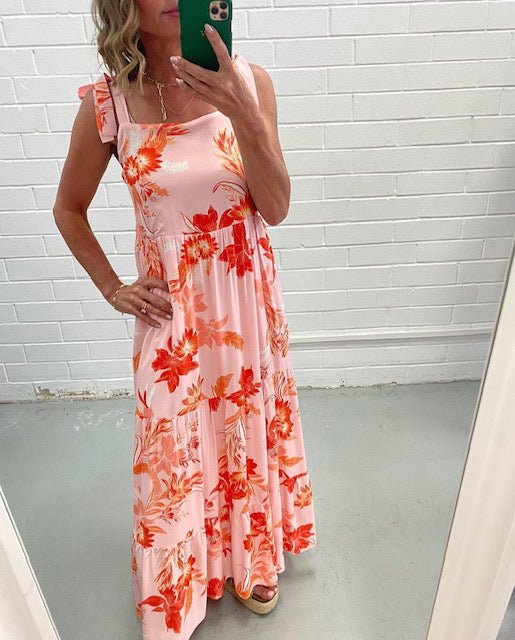 Label of Love PInk floral maxi dress - Since I Found You