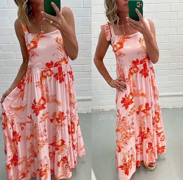 Label of Love PInk floral maxi dress - Since I Found You