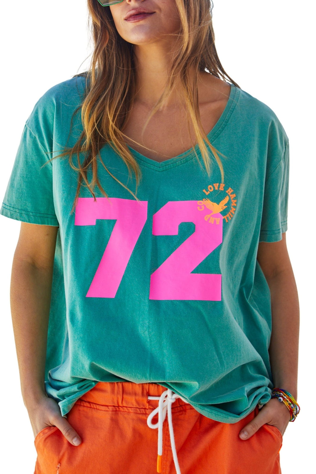 Vintage-Faded-Jade-72-V-neck-Tee-Since-I-found-You