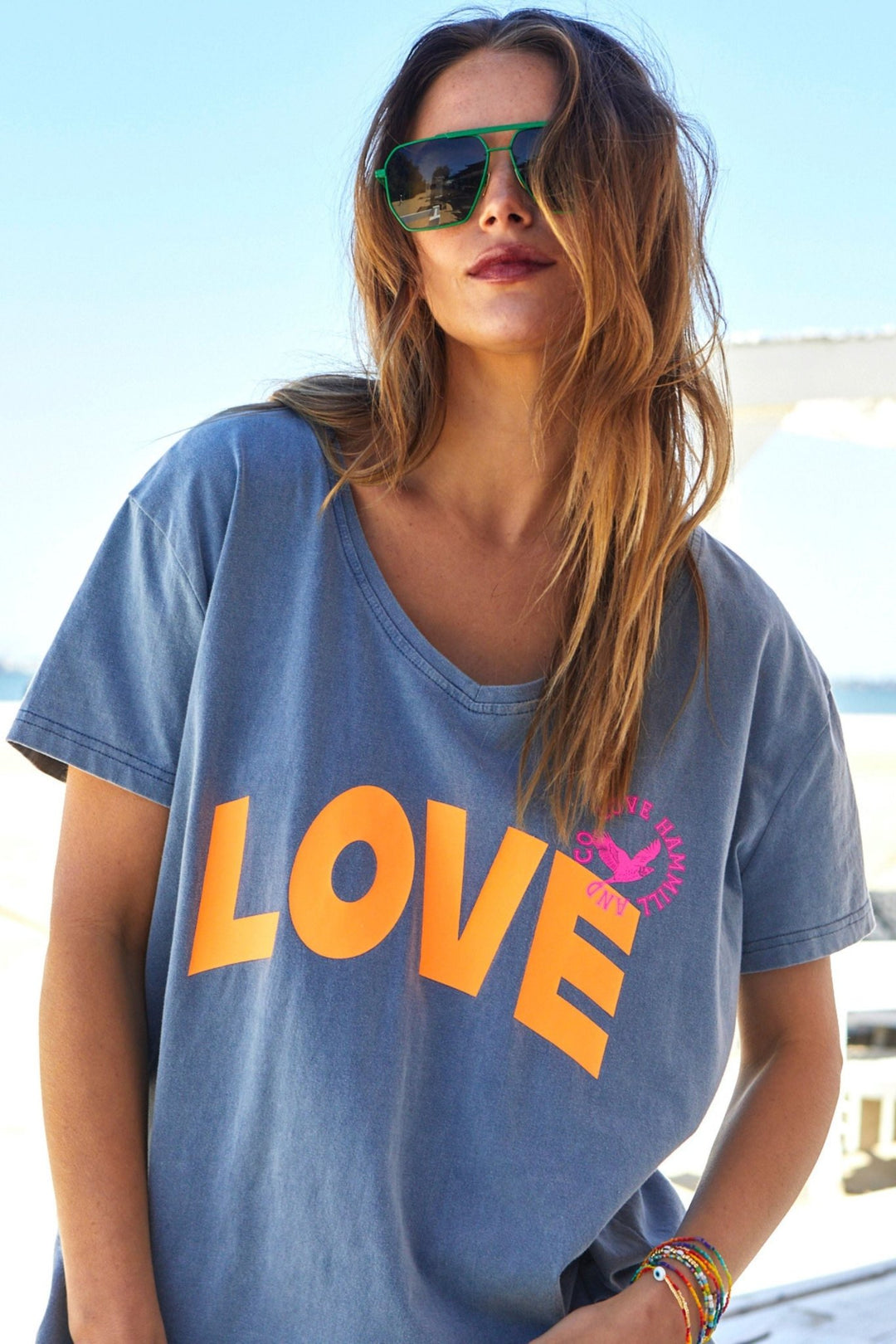 Vintage Faded Navy Love Tee - Since I Found You